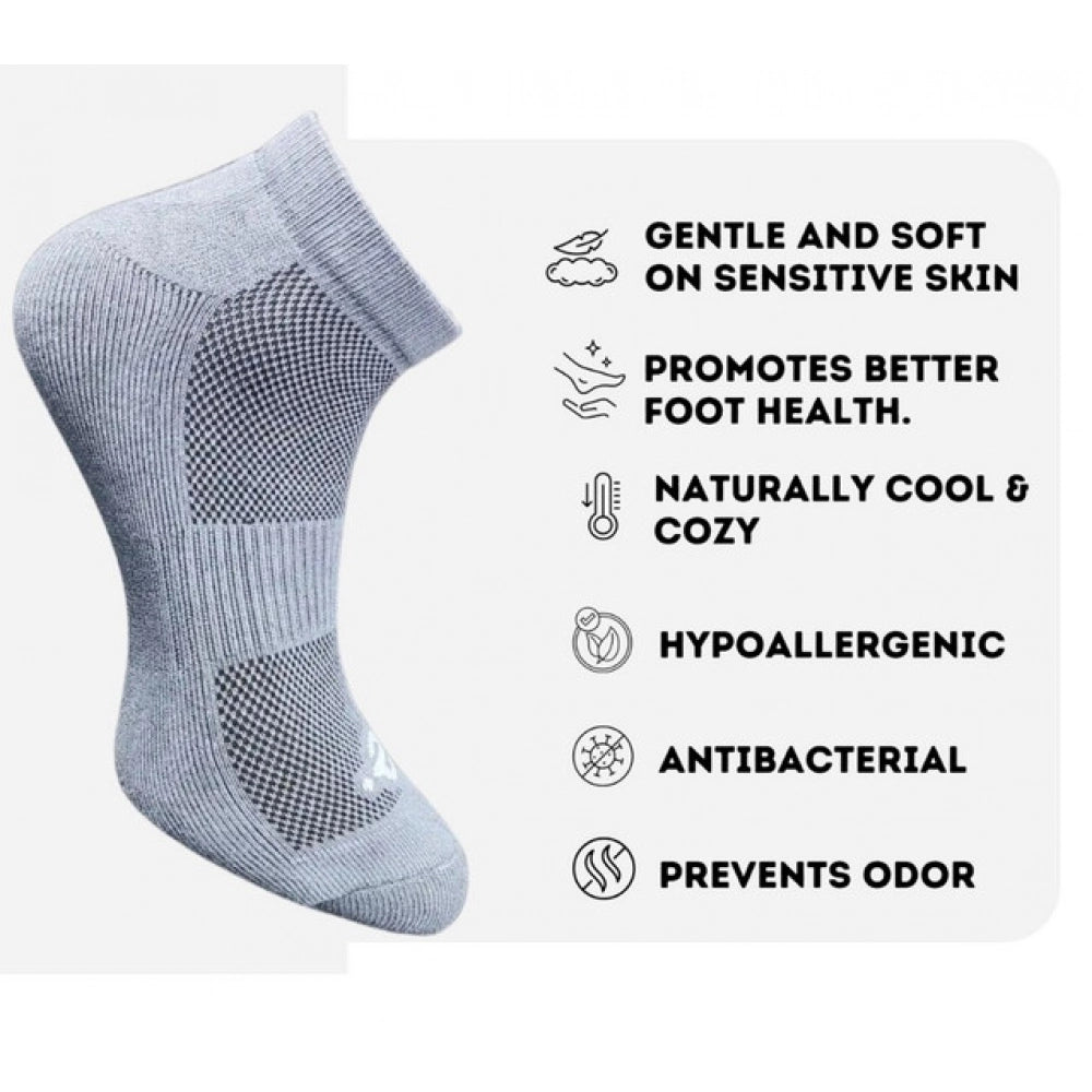 Amfyn 3_Pair Set Unisex Casual Cotton Printed Low Cut Socks (Multicolor)