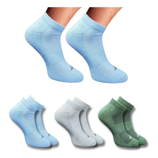 Amfyn 3_Pair Set Unisex Casual Cotton Printed Low Cut Socks (Multicolor)