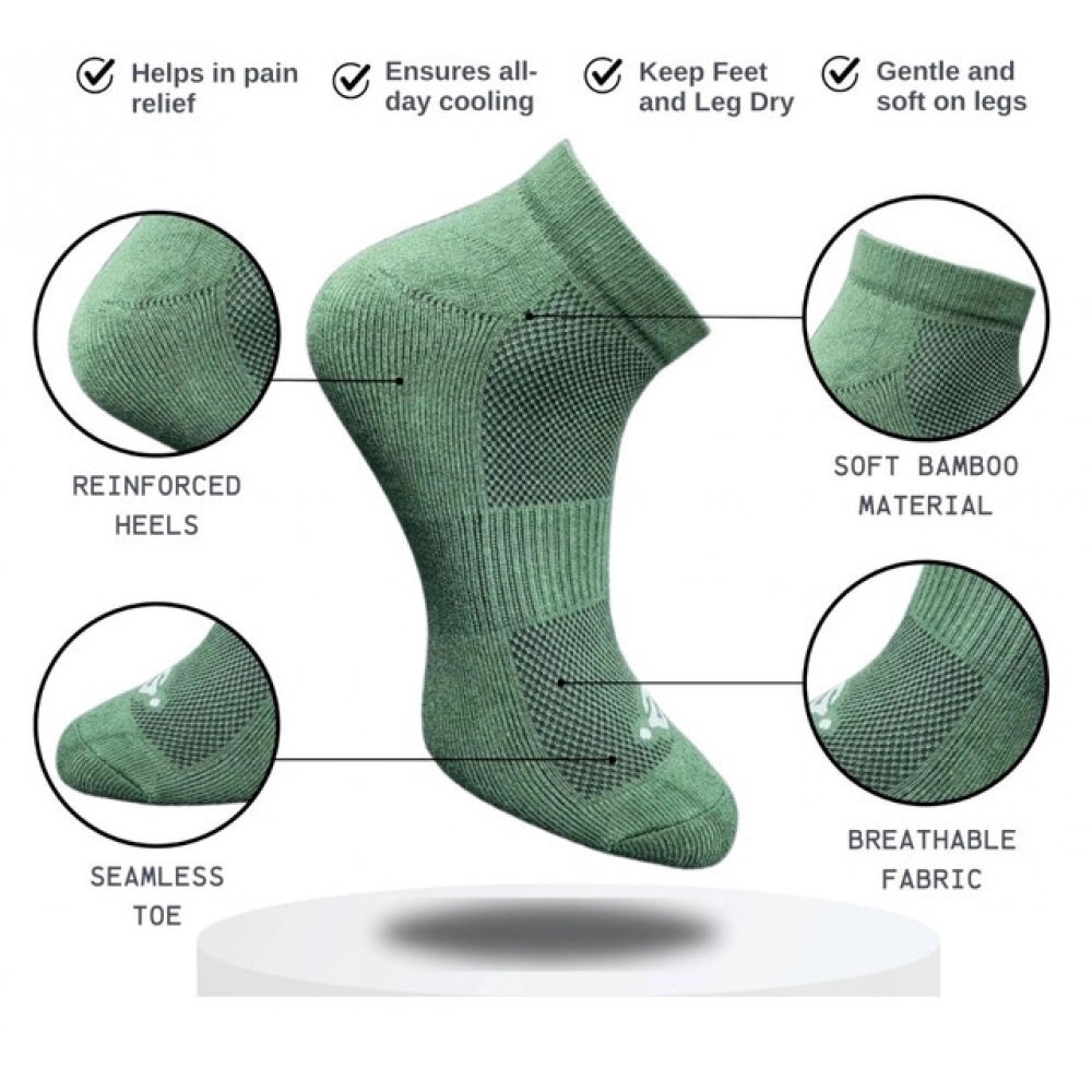 Amfyn 3_Pair Set Unisex Casual Cotton Printed Low Cut Socks (Multicolor)