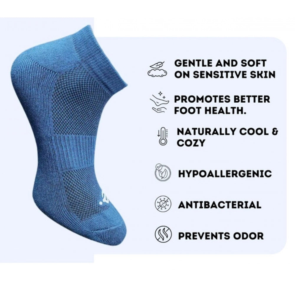 Amfyn 3_Pair Set Unisex Casual Cotton Printed Low Cut Socks (Multicolor)