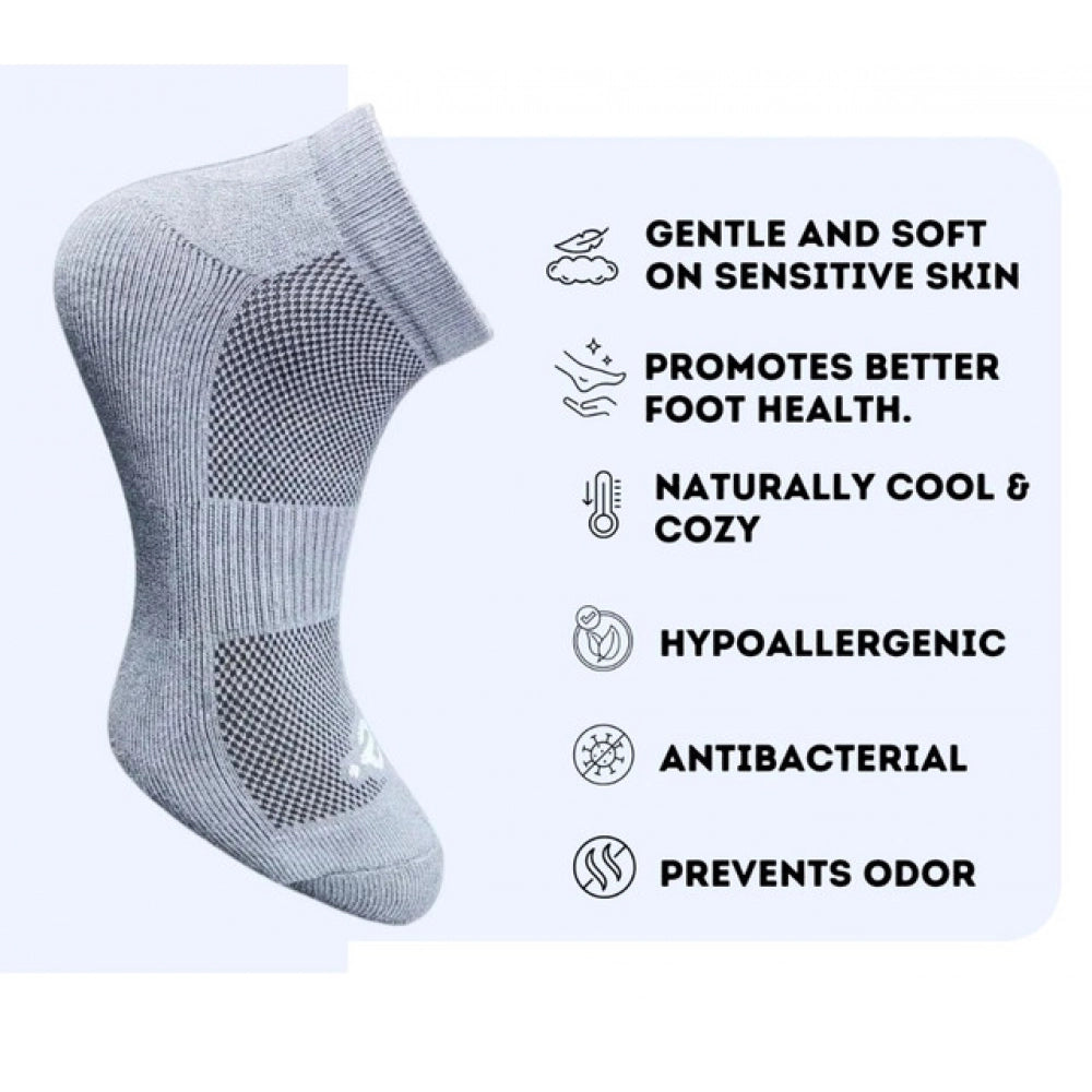 Amfyn 3_Pair Set Unisex Casual Cotton Printed Low Cut Socks (Multicolor)