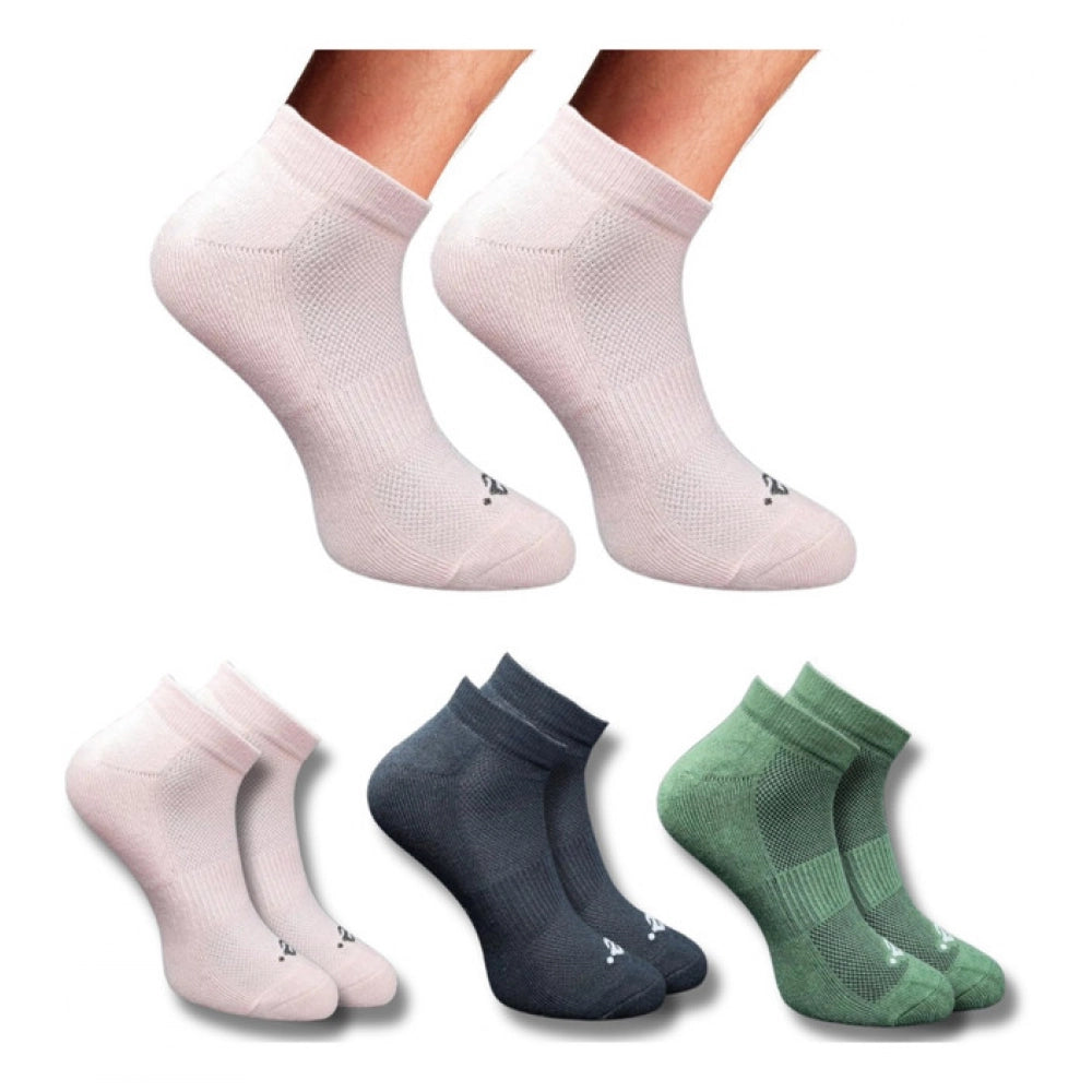 Amfyn 3_Pair Set Unisex Casual Cotton Printed Low Cut Socks (Multicolor)