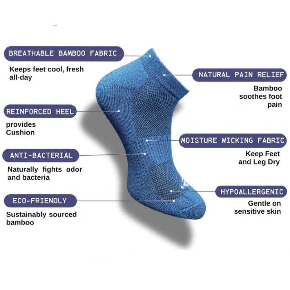 Amfyn 3_Pair Set Unisex Casual Cotton Printed Low Cut Socks (Multicolor)