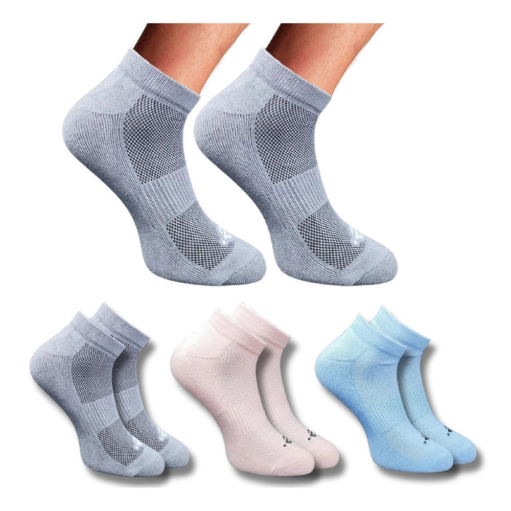 Amfyn 3_Pair Set Unisex Casual Cotton Printed Low Cut Socks (Multicolor)