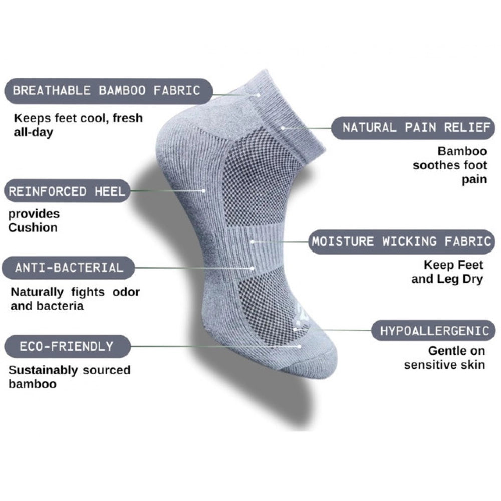 Amfyn 3_Pair Set Unisex Casual Cotton Printed Low Cut Socks (Multicolor)