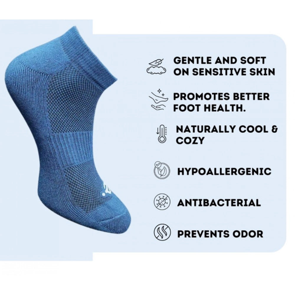 Amfyn 3_Pair Set Unisex Casual Cotton Printed Low Cut Socks (Multicolor)
