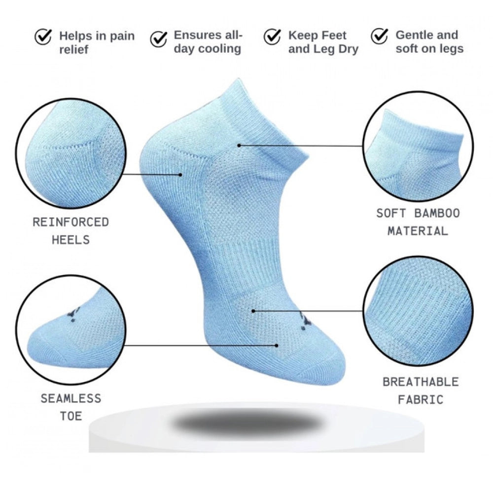 Amfyn 3_Pair Set Unisex Casual Cotton Printed Low Cut Socks (Multicolor)