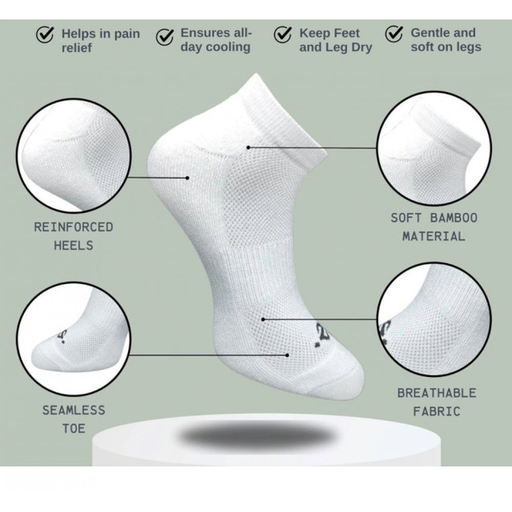 Amfyn 3_Pair Set Unisex Casual Cotton Printed Low Cut Socks (Multicolor)