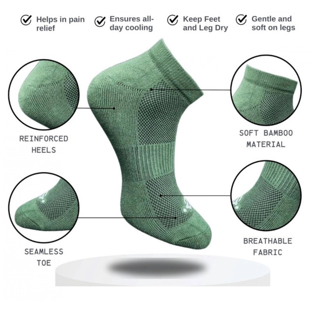 Amfyn 3_Pair Set Unisex Casual Cotton Printed Low Cut Socks (Multicolor)