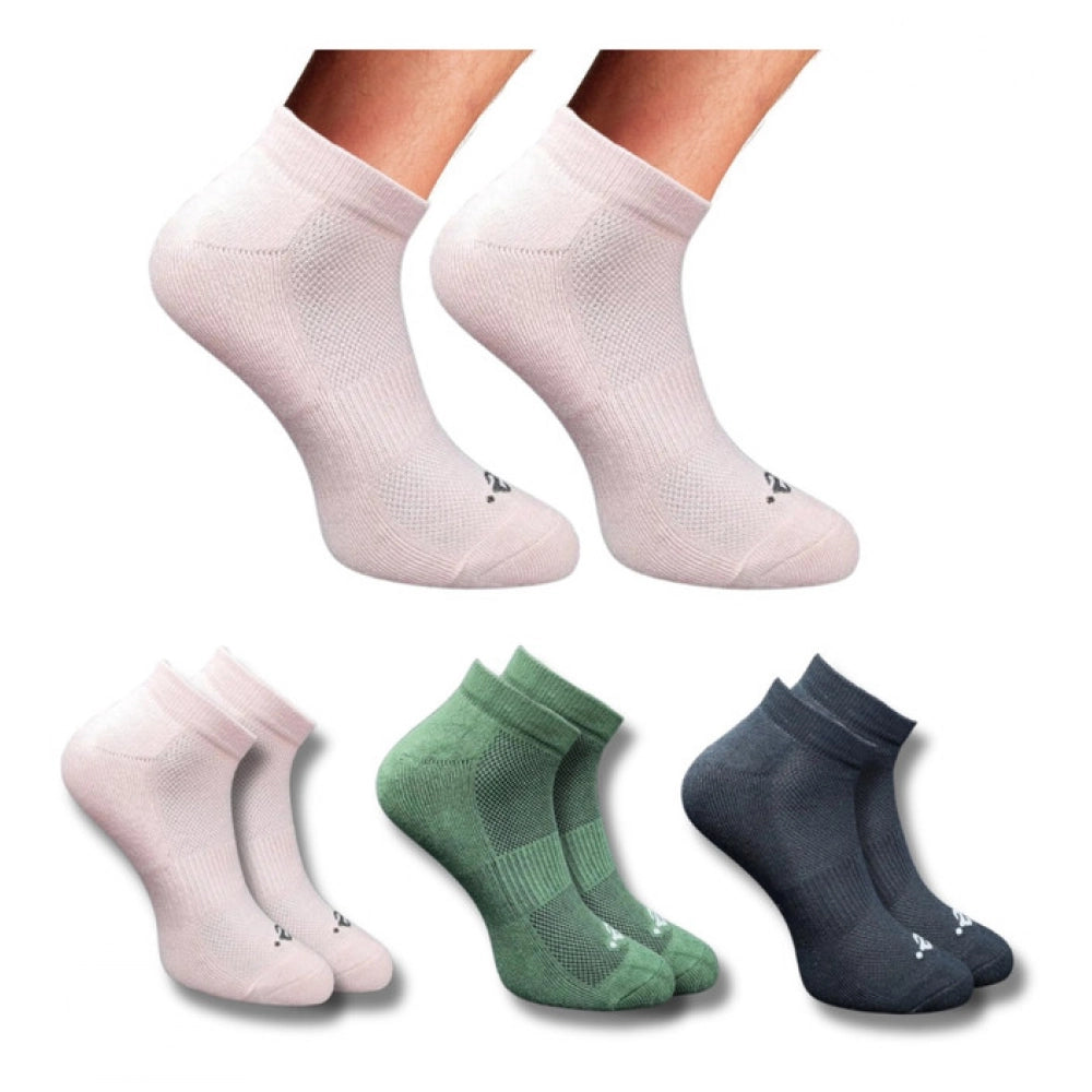 Amfyn 3_Pair Set Unisex Casual Cotton Printed Low Cut Socks (Multicolor)