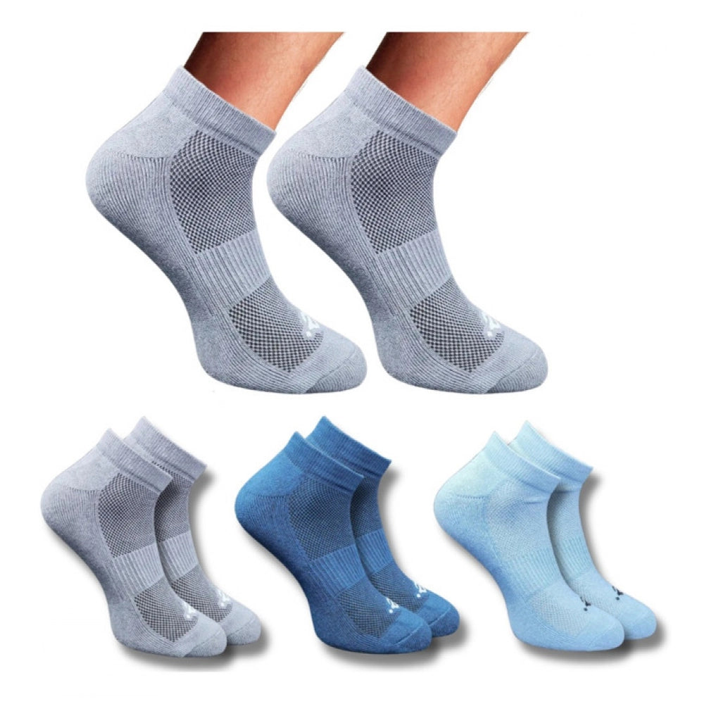Amfyn 3_Pair Set Unisex Casual Cotton Printed Low Cut Socks (Multicolor)