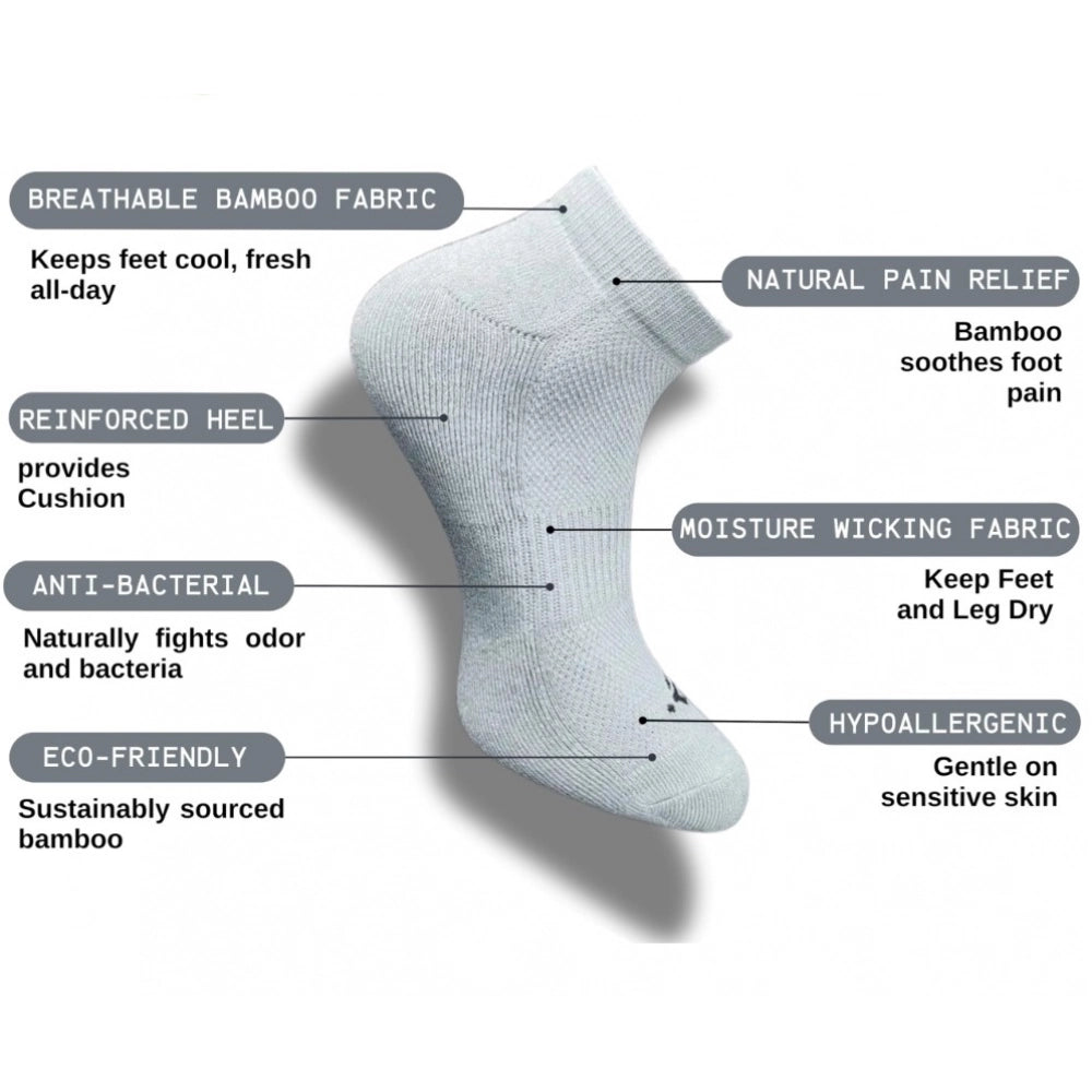 Amfyn 3_Pair Set Unisex Casual Cotton Printed Low Cut Socks (Multicolor)
