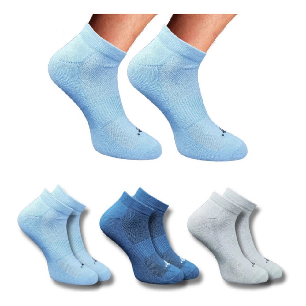 Amfyn 3_Pair Set Unisex Casual Cotton Printed Low Cut Socks (Multicolor)