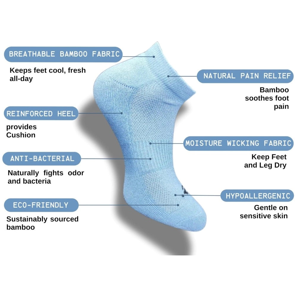 Amfyn 3_Pair Set Unisex Casual Cotton Printed Low Cut Socks (Multicolor)