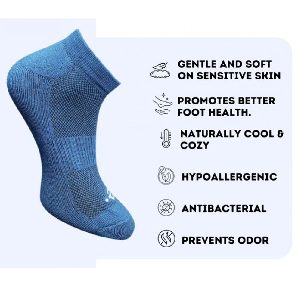 Amfyn 3_Pair Set Unisex Casual Cotton Printed Low Cut Socks (Multicolor)