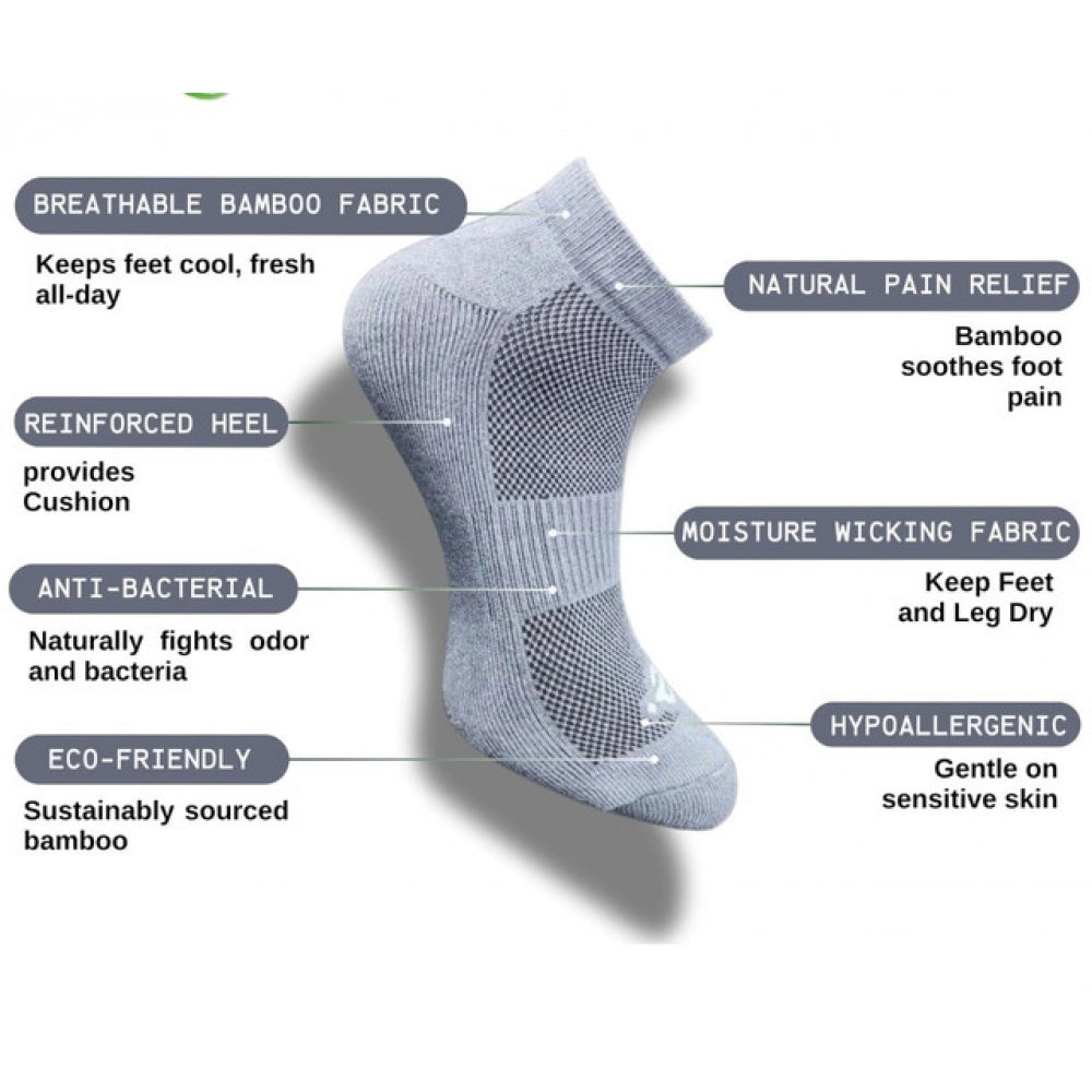 Amfyn 3_Pair Set Unisex Casual Cotton Printed Low Cut Socks (Multicolor)