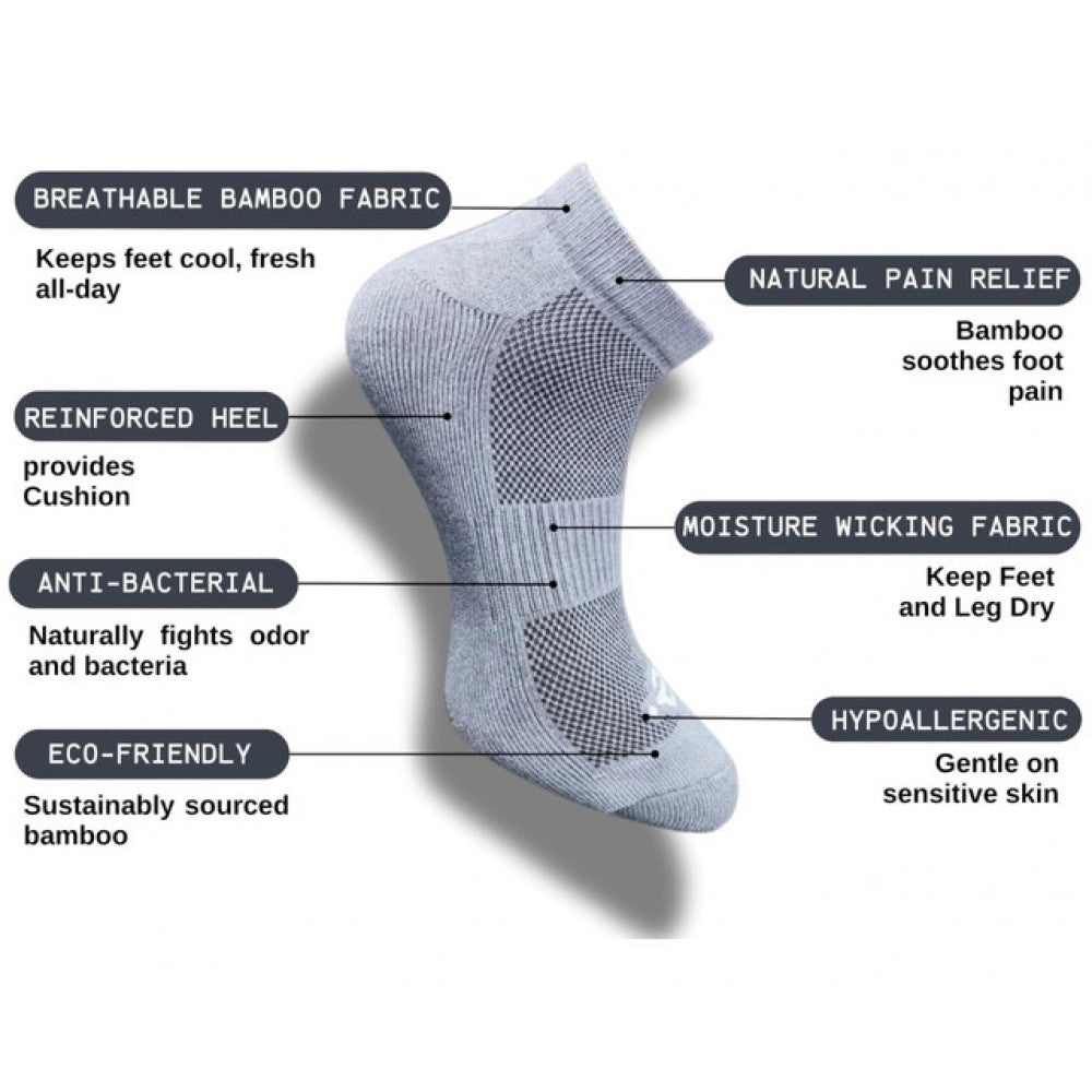 Amfyn 3_Pair Set Unisex Casual Cotton Printed Low Cut Socks (Multicolor)