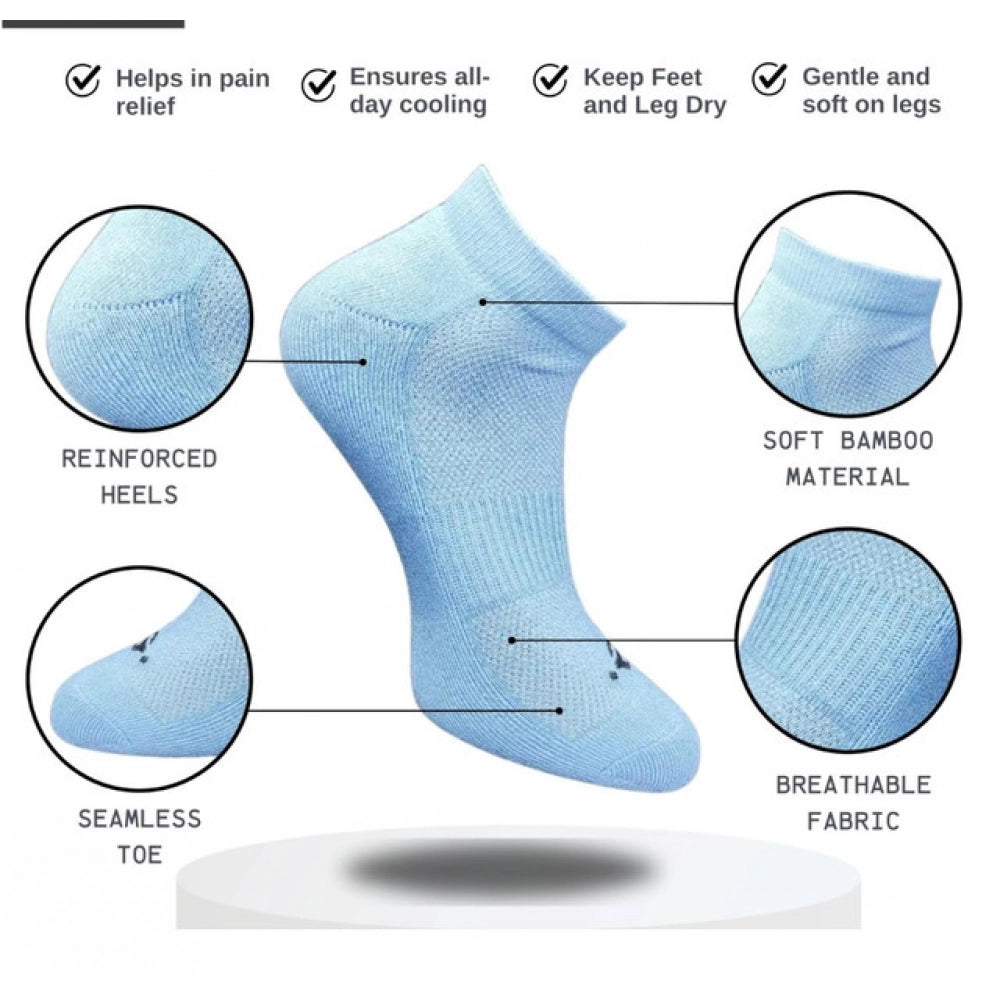 Amfyn 3_Pair Set Unisex Casual Cotton Printed Low Cut Socks (Multicolor)