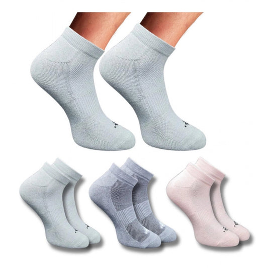 Amfyn 3_Pair Set Unisex Casual Cotton Printed Low Cut Socks (Multicolor)