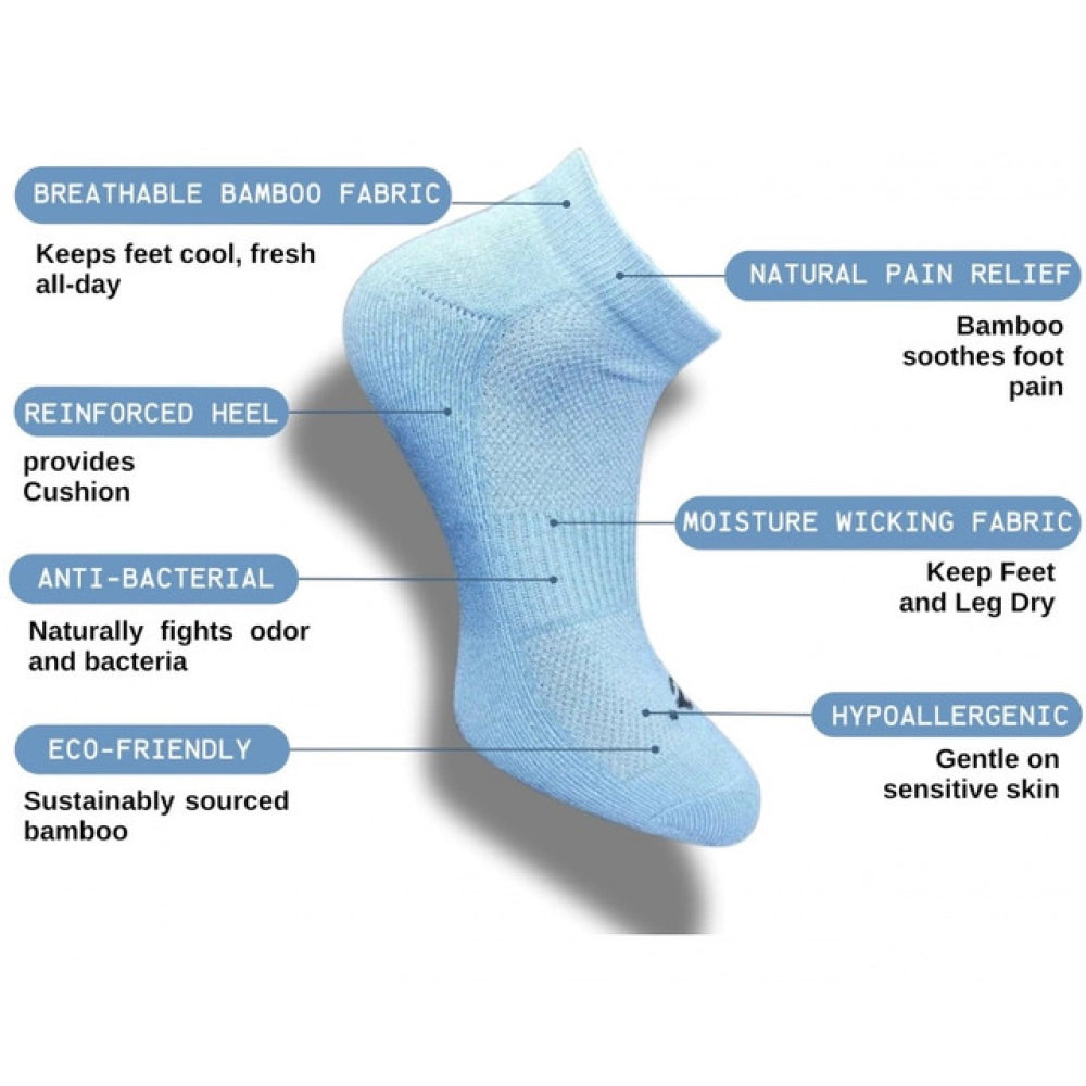 Amfyn 3_Pair Set Unisex Casual Cotton Printed Low Cut Socks (Multicolor)