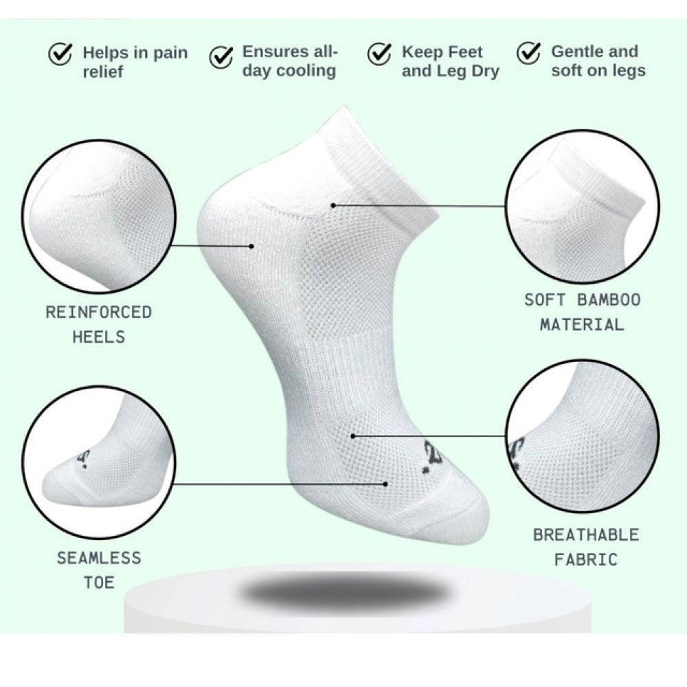 Amfyn 3_Pair Set Unisex Casual Cotton Printed Low Cut Socks (Multicolor)