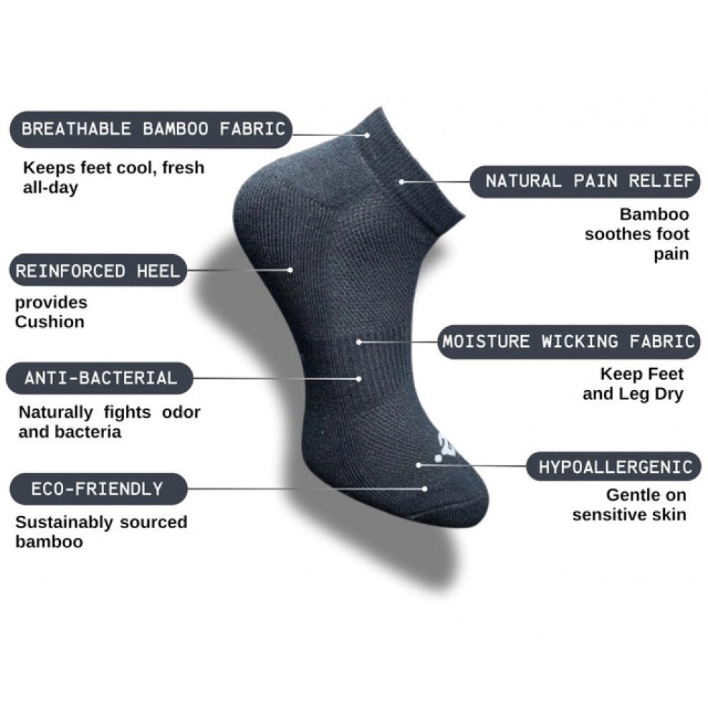Amfyn 3_Pair Set Unisex Casual Cotton Printed Low Cut Socks (Multicolor)