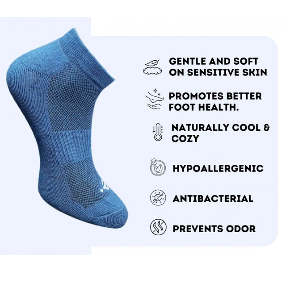 Amfyn 3_Pair Set Unisex Casual Cotton Printed Low Cut Socks (Multicolor)