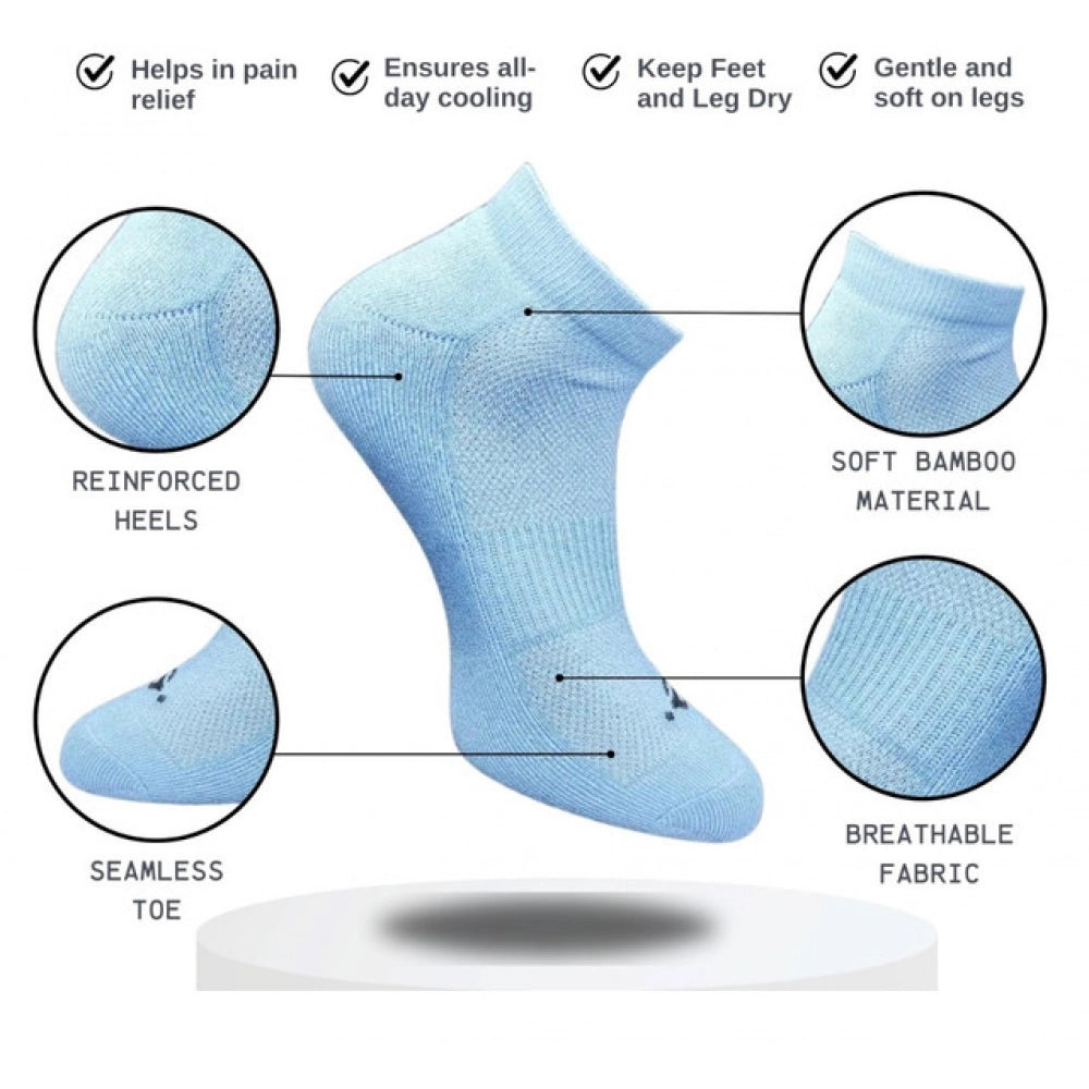 Amfyn 3_Pair Set Unisex Casual Cotton Printed Low Cut Socks (Multicolor)