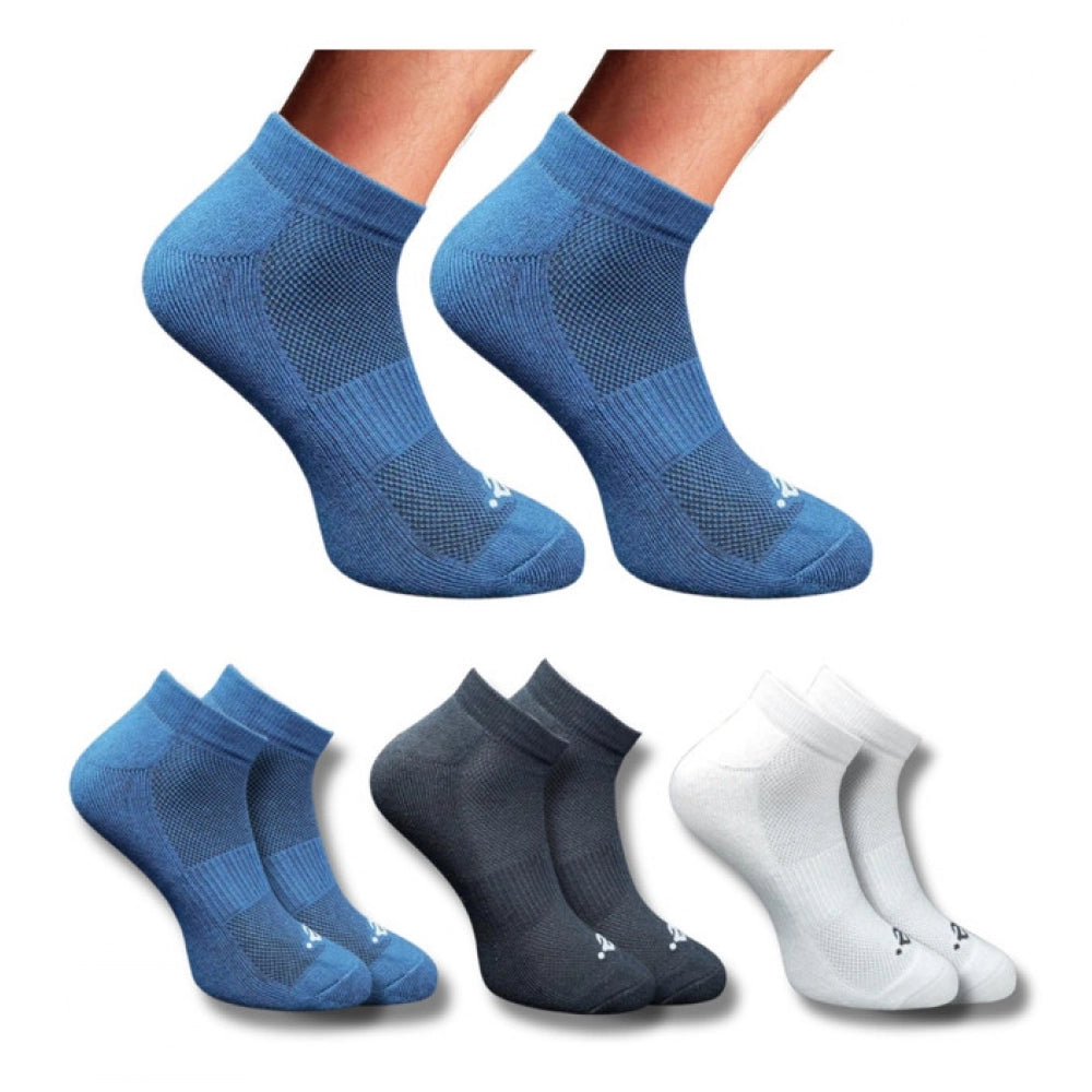 Amfyn 3_Pair Set Unisex Casual Cotton Printed Low Cut Socks (Multicolor)