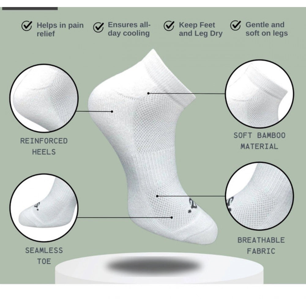 Amfyn 3_Pair Set Unisex Casual Cotton Printed Low Cut Socks (Multicolor)