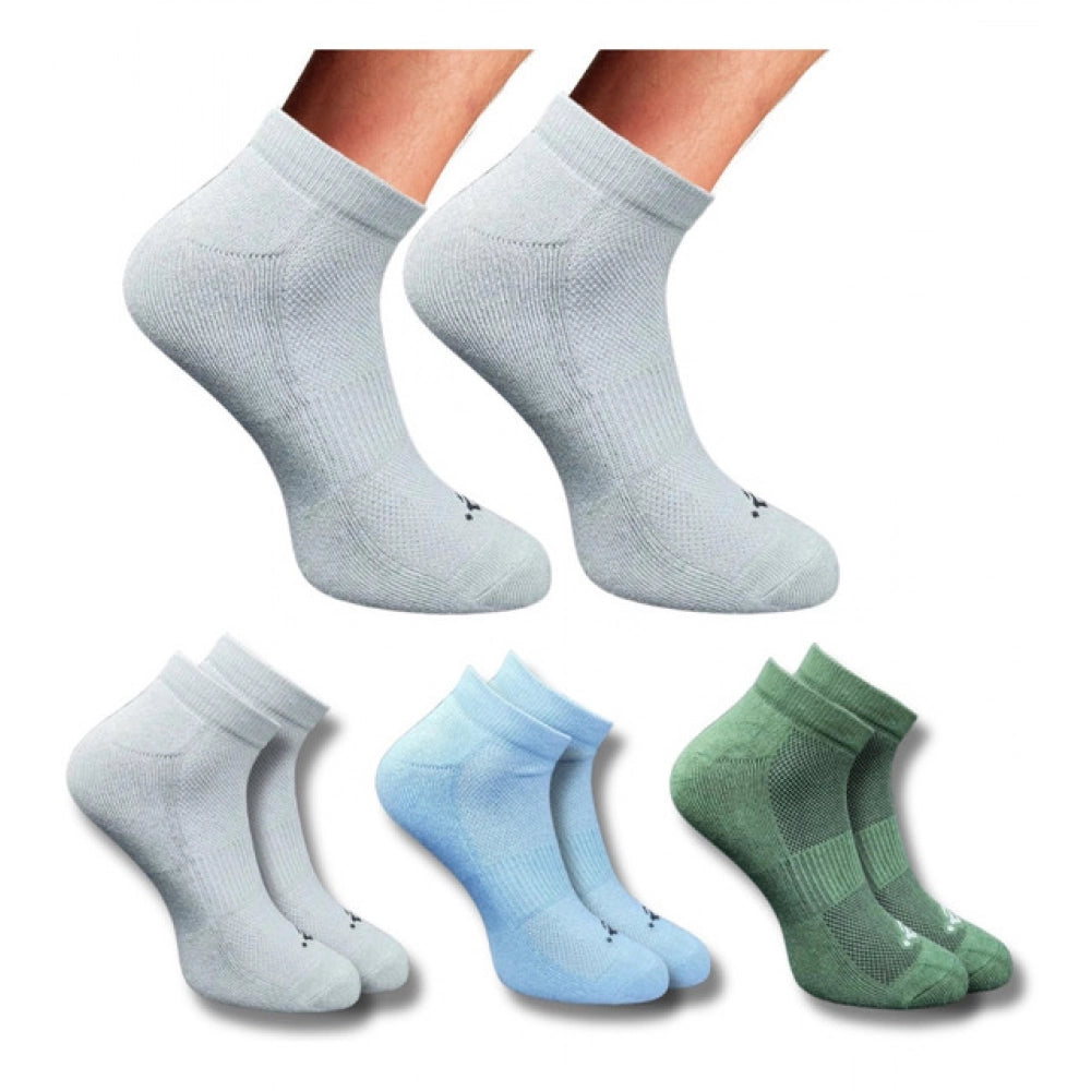 Amfyn 3_Pair Set Unisex Casual Cotton Printed Low Cut Socks (Multicolor)