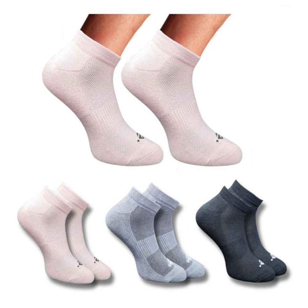 Amfyn 3_Pair Set Unisex Casual Cotton Printed Low Cut Socks (Multicolor)