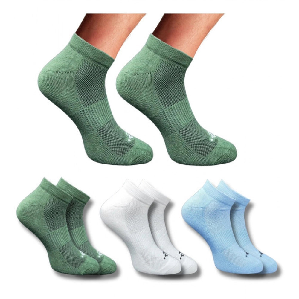 Amfyn 3_Pair Set Unisex Casual Cotton Printed Low Cut Socks (Multicolor)