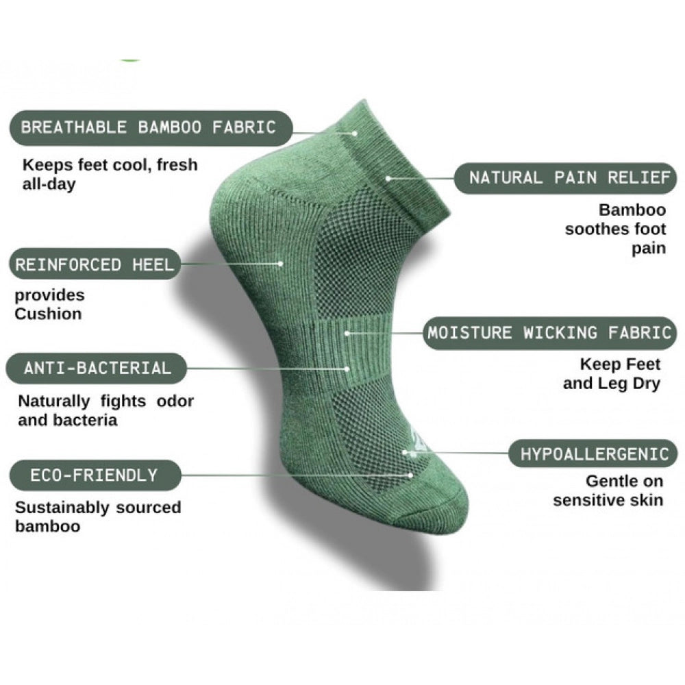 Amfyn 3_Pair Set Unisex Casual Cotton Printed Low Cut Socks (Multicolor)