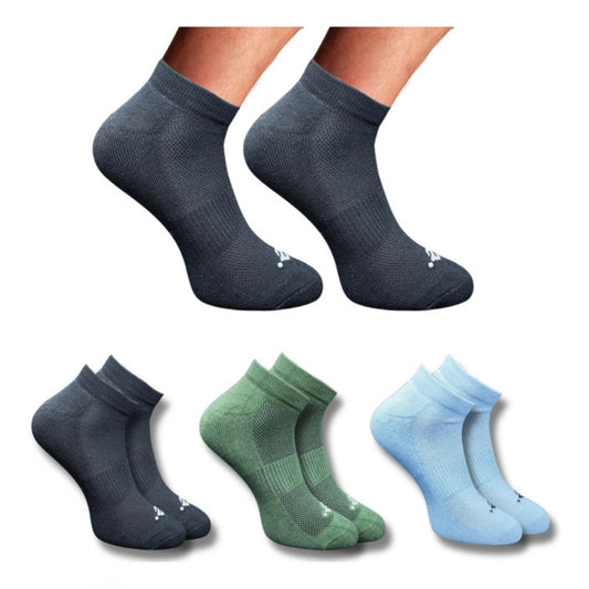 Amfyn 3_Pair Set Unisex Casual Cotton Printed Low Cut Socks (Multicolor)