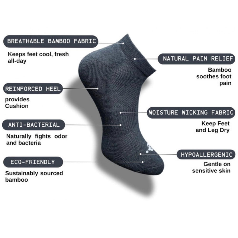 Amfyn 3_Pair Set Unisex Casual Cotton Printed Low Cut Socks (Multicolor)
