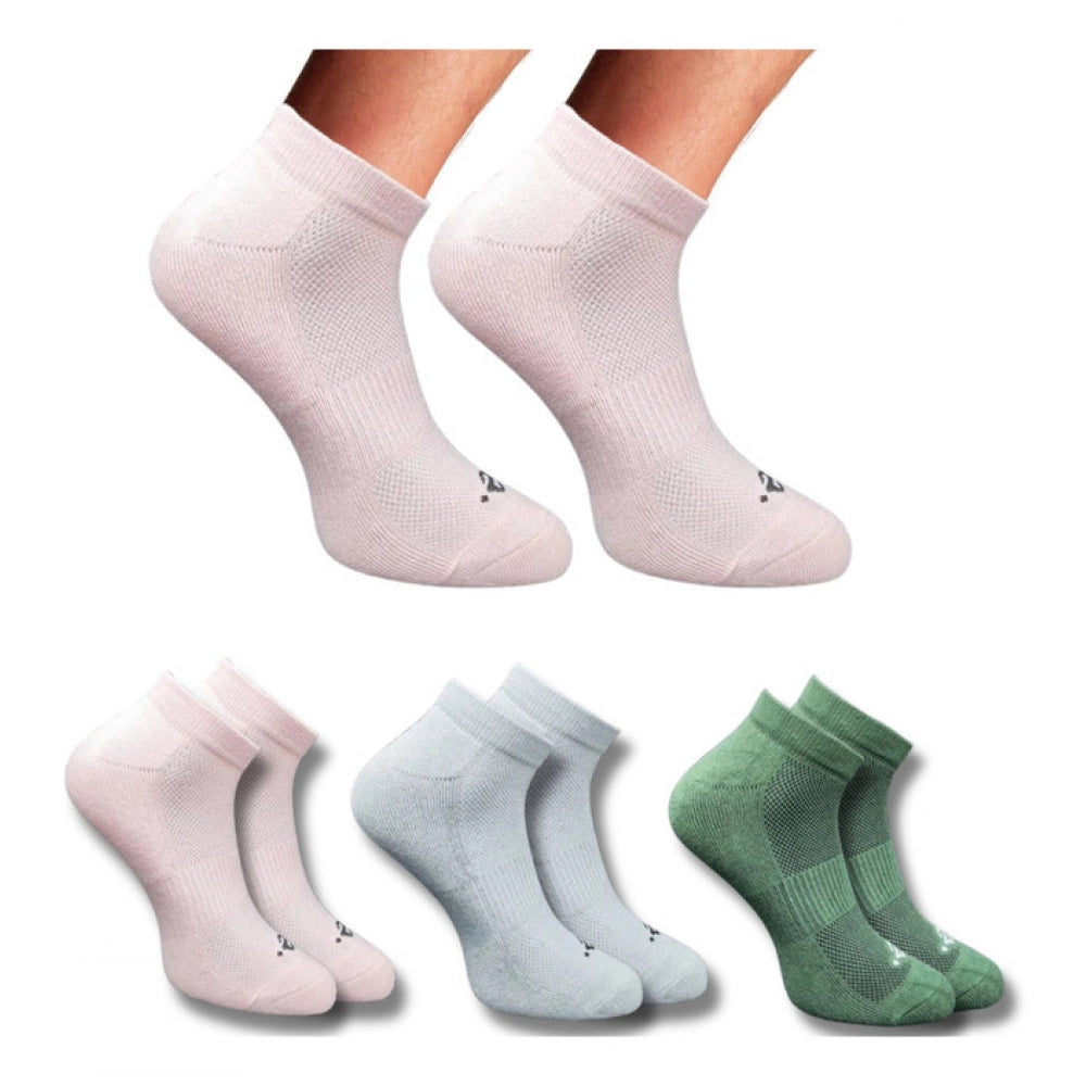 Amfyn 3_Pair Set Unisex Casual Cotton Printed Low Cut Socks (Multicolor)