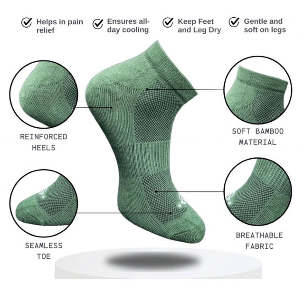 Amfyn 3_Pair Set Unisex Casual Cotton Printed Low Cut Socks (Multicolor)
