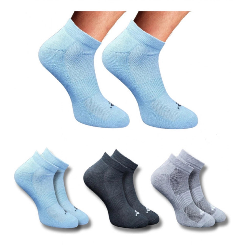 Amfyn 3_Pair Set Unisex Casual Cotton Printed Low Cut Socks (Multicolor)