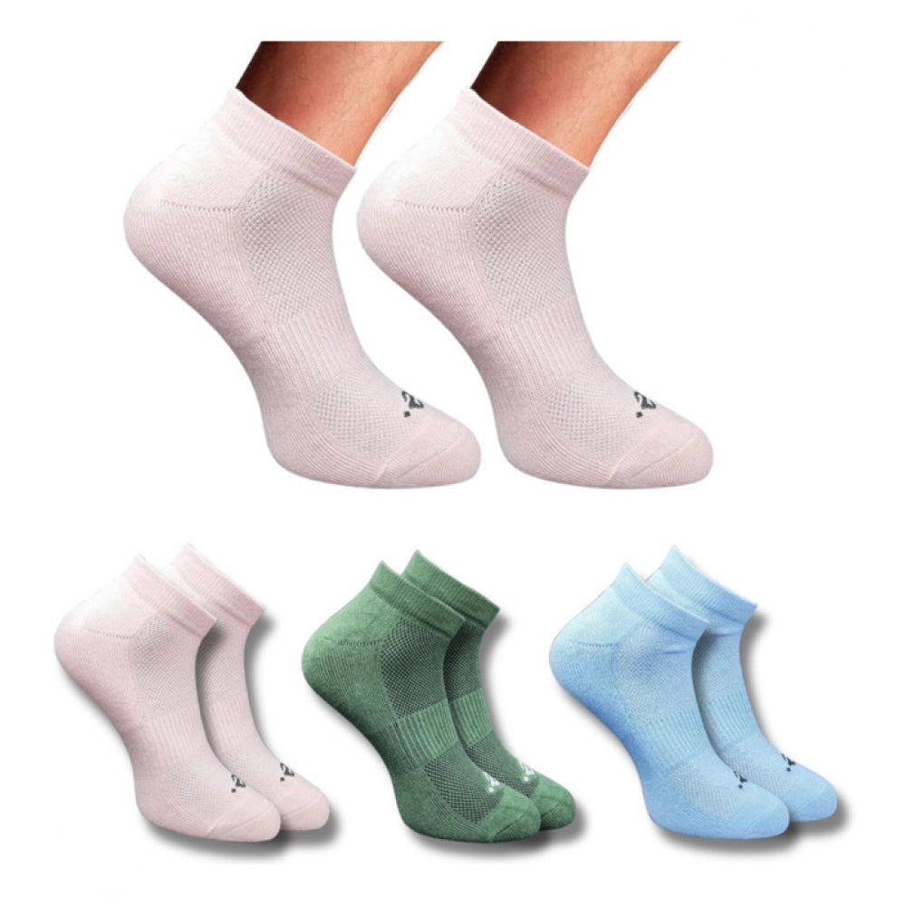 Amfyn 3_Pair Set Unisex Casual Cotton Printed Low Cut Socks (Multicolor)