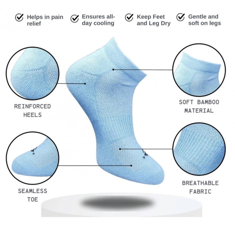 Amfyn 3_Pair Set Unisex Casual Cotton Printed Low Cut Socks (Multicolor)