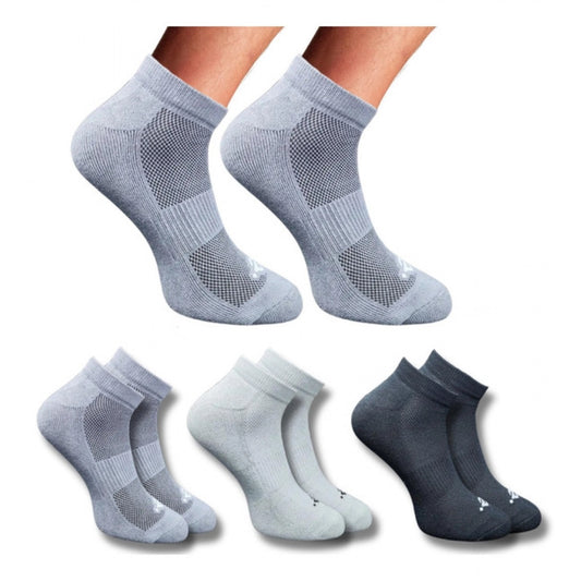 Amfyn 3_Pair Set Unisex Casual Cotton Printed Low Cut Socks (Multicolor)
