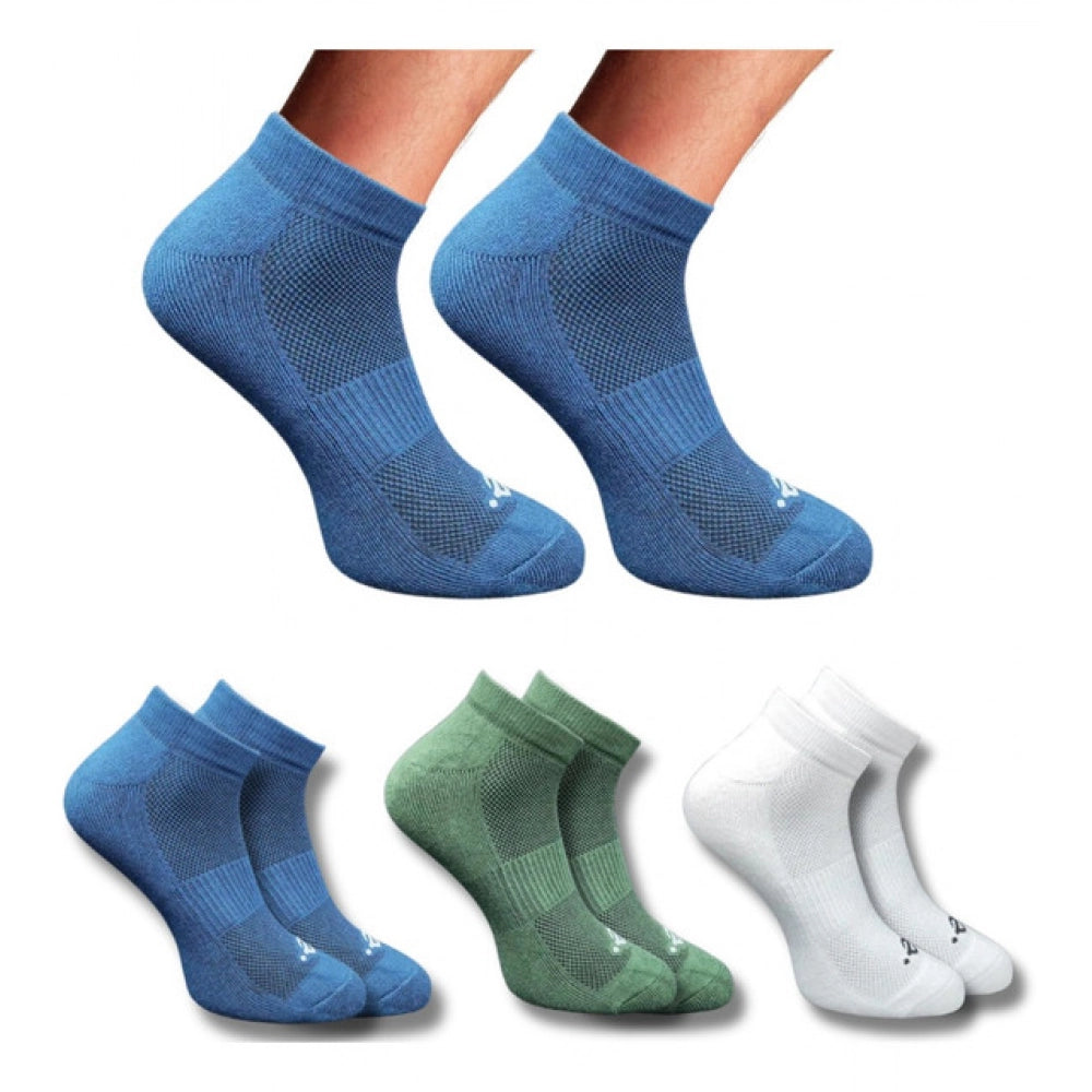Amfyn 3_Pair Set Unisex Casual Cotton Printed Low Cut Socks (Multicolor)