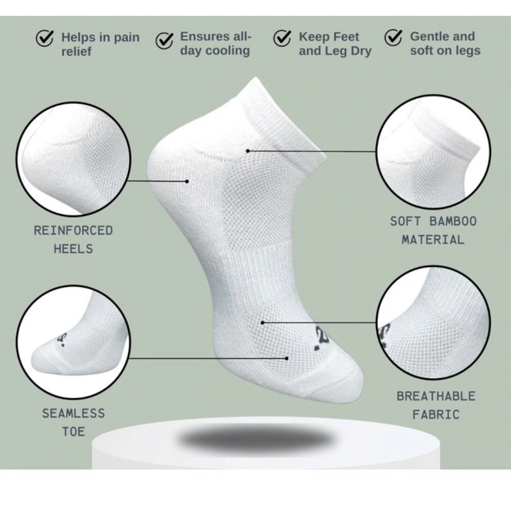Amfyn 3_Pair Set Unisex Casual Cotton Printed Low Cut Socks (Multicolor)