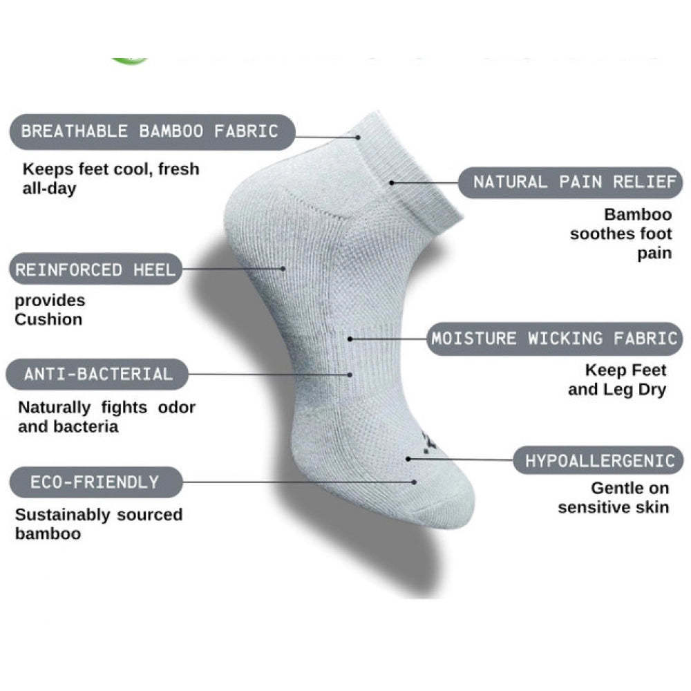 Amfyn 3_Pair Set Unisex Casual Cotton Printed Low Cut Socks (Multicolor)