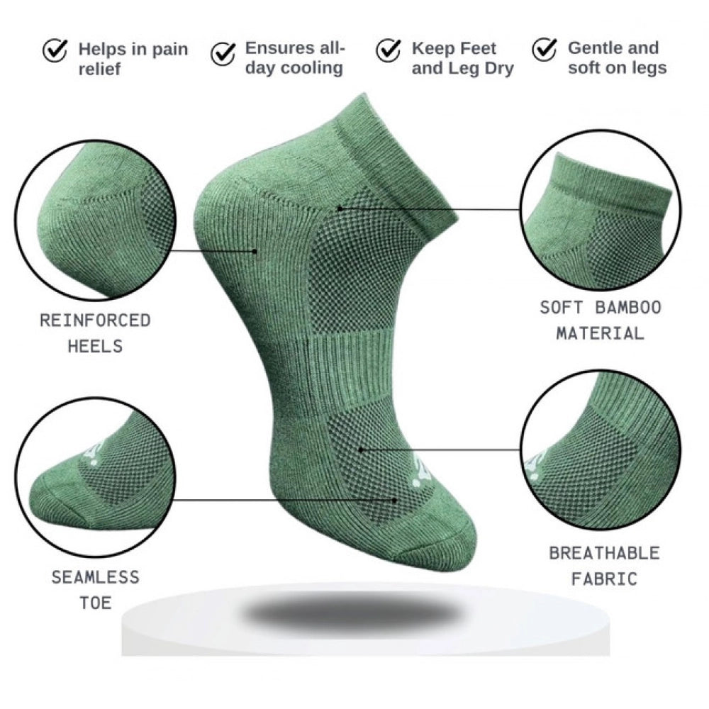 Amfyn 3_Pair Set Unisex Casual Cotton Printed Low Cut Socks (Multicolor)