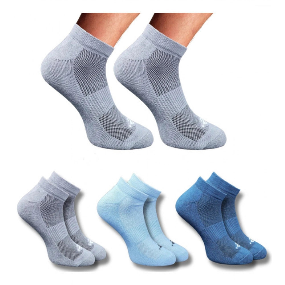 Amfyn 3_Pair Set Unisex Casual Cotton Printed Low Cut Socks (Multicolor)
