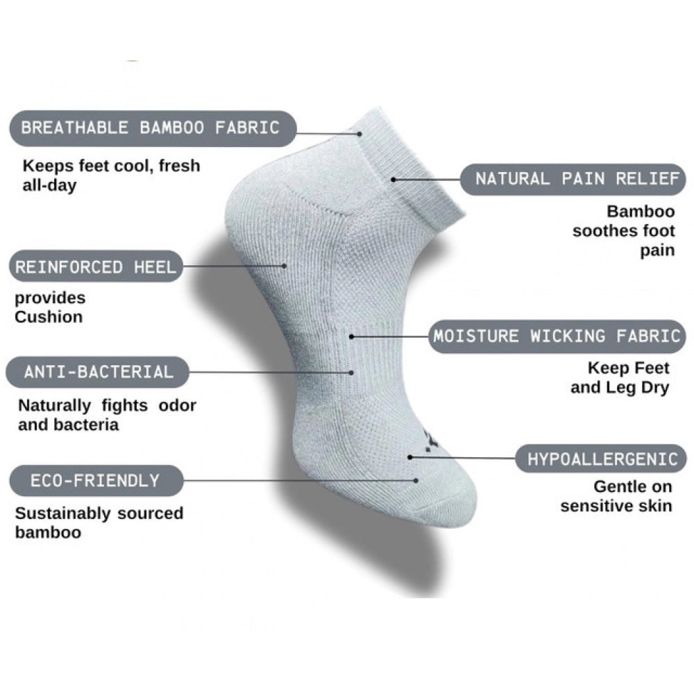 Amfyn 3_Pair Set Unisex Casual Cotton Printed Low Cut Socks (Multicolor)