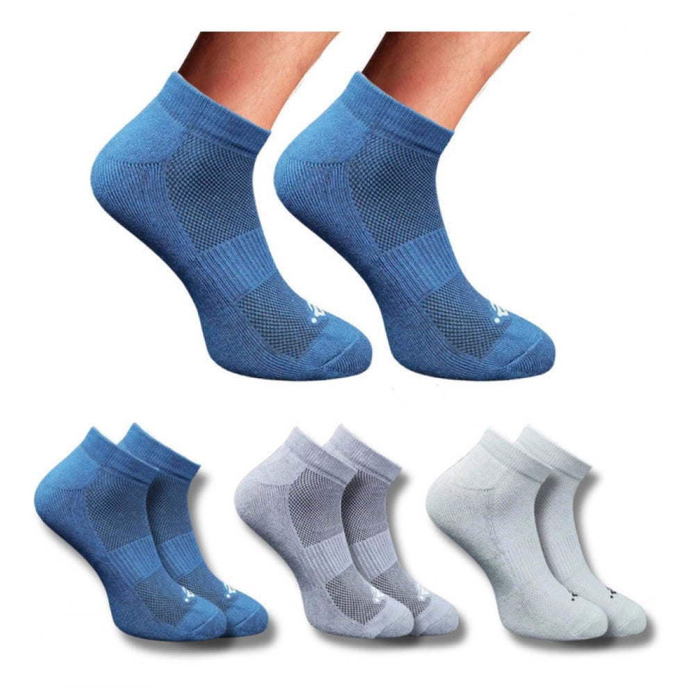 Amfyn 3_Pair Set Unisex Casual Cotton Printed Low Cut Socks (Multicolor)