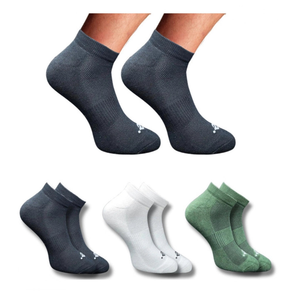 Amfyn 3_Pair Set Unisex Casual Cotton Printed Low Cut Socks (Multicolor)
